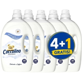 Coccolino Delicato e Soffice Płyn do Płukania Delikatny Dla Dzieci 3 l 4+1 PIĄTY GRATIS