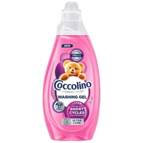 Coccolino Ultra Care Wonder Wash Żel do Prania Kolorów do Krótkich Cykli 15 minut 37 prań