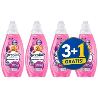 Coccolino Wonder Wash Żel do Prania Kolorów do Krótkich Cykli 37 prań 3+1 CZWARTY GRATIS