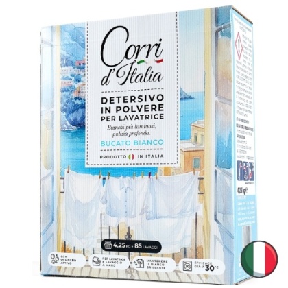 Corri d'Italia Bianco Proszek do Prania Białego 85 prań (Włochy)