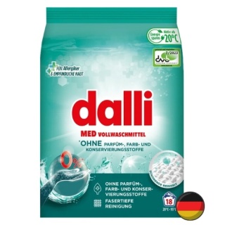 Dalli Med Proszek do Prania Dla Dzieci Alergików Osób ze Skórą Wrażliwą 1,215 kg (Niemcy)