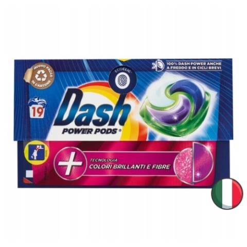 Dash Power-Pods Kapsułki do Ochrony i Wzmacniania Koloru 19 szt. (Włochy)