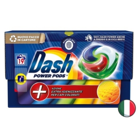 Dash Power-Pods Kapsułki do Koloru 19 szt. (Włochy)