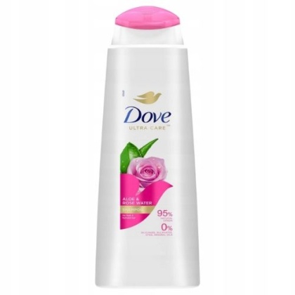 Dove Ultra Care Szampon do Włosów Aloe Rose Water Aloes Woda Różana 400 ml