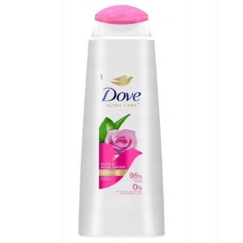 Dove Ultra Care Szampon do Włosów Aloe Rose Water Aloes Woda Różana 400 ml Dove Ultra Care Szampon do Włosów Aloe Rose Water Aloes Woda Różana 400 ml
