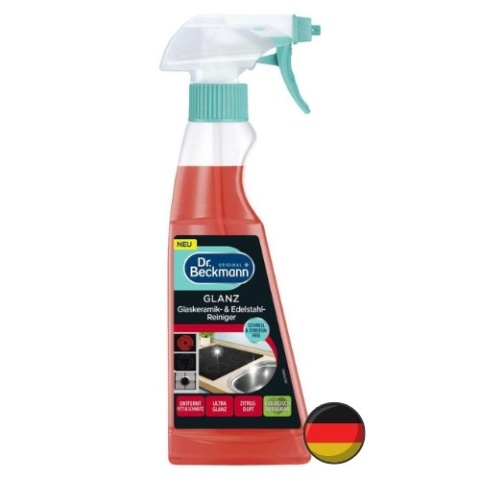 Dr Beckmann Glaskeramik Płyn Spray do Płyt Ceramicznych Kuchenek Indukcji 250 ml (Niemcy)