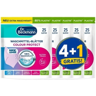 Dr Beckmann Magic Leaves Listki do Prania Koloru 25 szt. 4+1 PIĄTY GRATIS