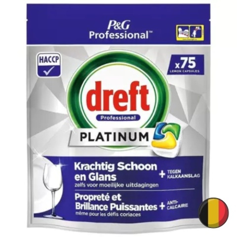 Dreft Platinum Lemon Tabletki do Zmywarki 75 szt. (Belgia)
