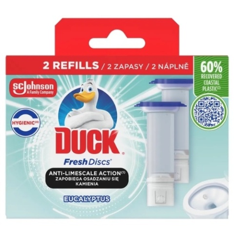 Duck Fresh Discs Duo Żelowe Krążki Eukaliptus Zapas 12 krążków