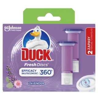Duck Fresh Discs Duo Żelowe Krążki Lawenda Zapas 12 krążków