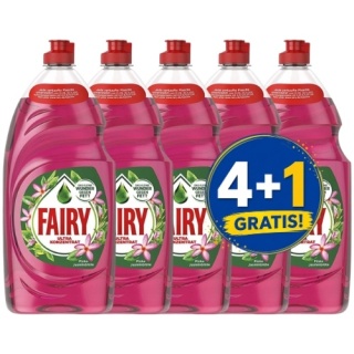 Fairy Jasminblute Skoncentrowany Płyn do Mycia Naczyń Kwiat Jaśminu 900 ml 4+1 PIĄTY GRATIS