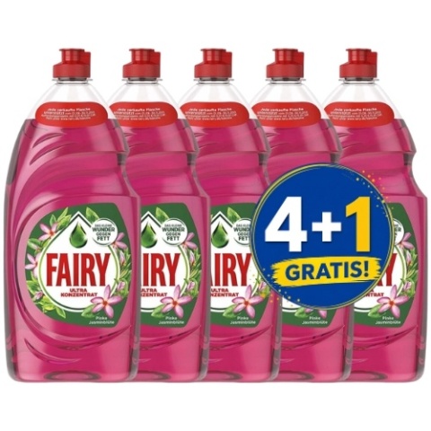 Fairy Jasminblute Skoncentrowany Płyn do Mycia Naczyń Kwiat Jaśminu 900 ml 4+1 PIĄTY GRATIS