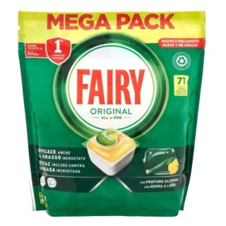 Fairy Original Lemon All-in-1 Kapsułki Tabletki do Zmywarki Cytrynowe 71 szt.