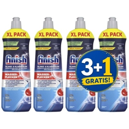 Finish Nabłyszczacz do Zmywarki 800 ml XL 3+1 CZWARTY GRATIS