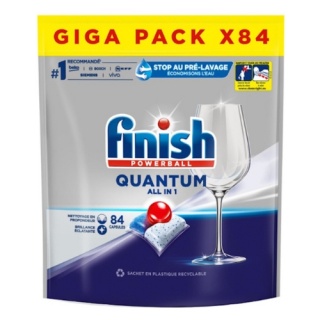 Finish Powerball Quantum All in 1 Tabletki do Zmywarki 84 szt. (Francja)