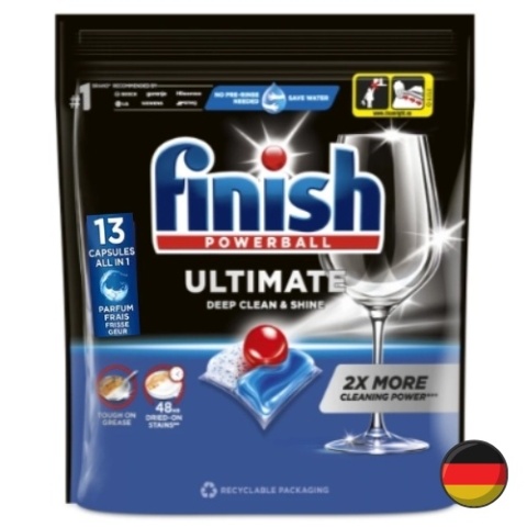 Finish Powerball Ultimate Kapsułki Tabletki do Zmywarki 13 szt. (Niemcy)
