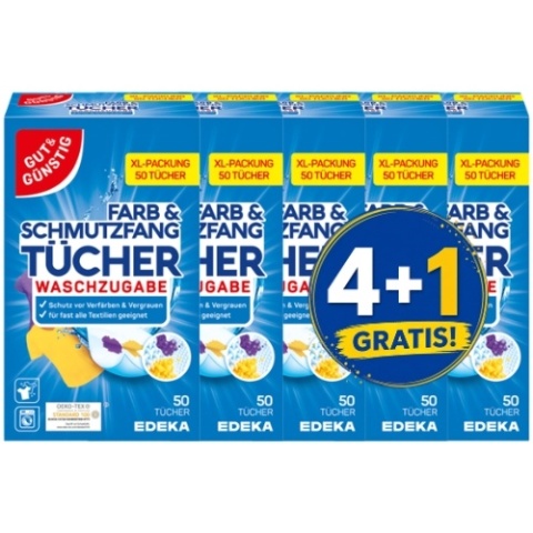 G&G Chusteczki Wyłapujące Kolor i Brud 50 szt. 4+1 PIĄTY GRATIS