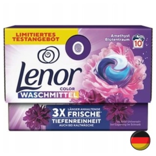 Lenor Amethyst Blütentraum Kapsułki do Prania Koloru All in One 10 szt. (Niemcy)