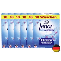 Lenor Aprilfrisch Duży Proszek do Prania Uniwersalny 100 prań (Niemcy)