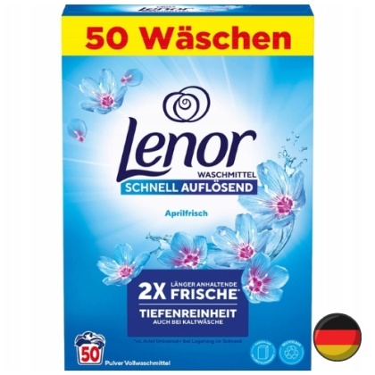 Lenor Aprilfrisch Proszek do Prania Uniwersalny 50 prań (Niemcy)