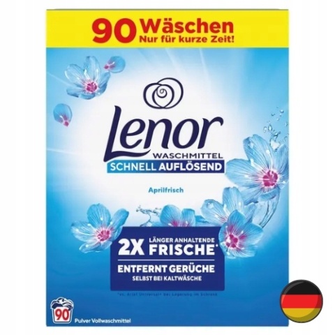 Lenor Aprilfrisch Proszek do Prania Uniwersalny 90 prań (Niemcy)