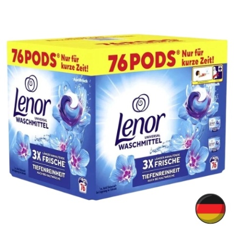 Lenor Aprilfrisch Uniwersalne Kapsułki do Prania All in One 76 szt. (Niemcy)