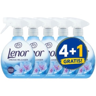 Lenor Crease Releaser Aprilfrisch Spring Awakening Niebieskie Żelazko w Sprayu 500 ml 4+1 PIĄTY GRATIS