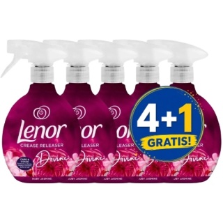 Lenor Crease Releaser Ruby Jasmine Divine Żelazko w Sprayu 500 ml 4+1 PIĄTY GRATIS