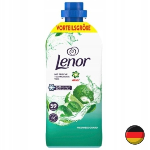 Lenor Freshness Guard Płyn do Płukania z Technologią Ariela Drzewo Herbaciane Jaśmin 59 prań (Niemcy)
