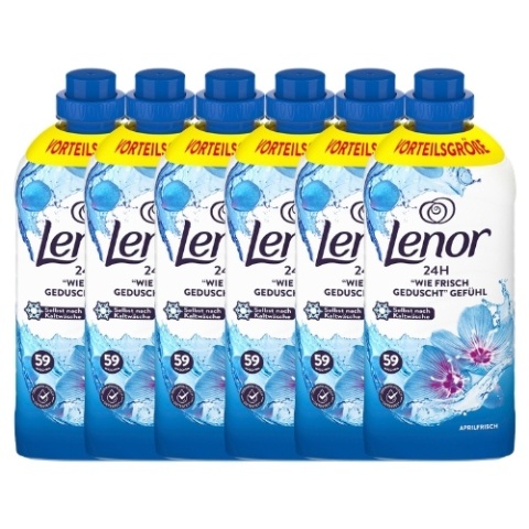Lenor Niebieski Aprilfrisch Zestaw Płyn do Płukania 8x 59 prań = 472 prania (Niemcy)