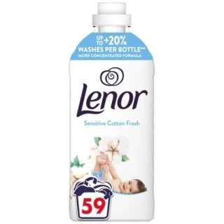 Lenor Sensitive Delikatny Hipoalergiczny Biały Płyn do Płukania 59 prań