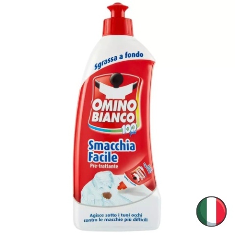 Omino Bianco Uniwersalny Odplamiacz do Tkanin w Płynie 500 ml (Włochy)