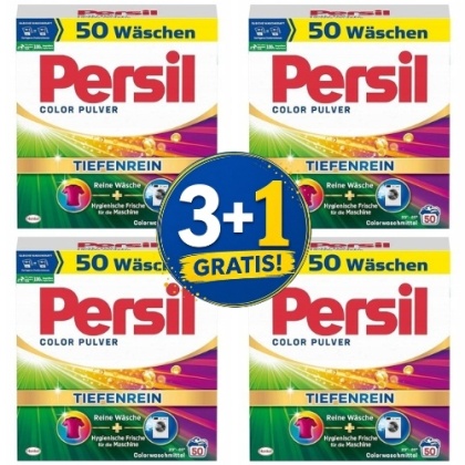 Persil Color Proszek do Prania 50 prań 3+1 CZWARTY GRATIS