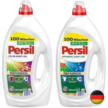 Persil Color + Universal Żel do Prania Koloru i Białego Zestaw 2 x 100 prań = 200 prań (Niemcy)