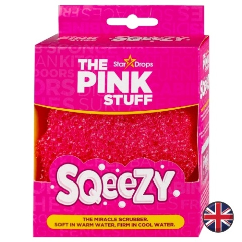 Stardrops Miracle Scrubber Magiczna Gąbka Squezzy Różowa (Wielka Brytania)