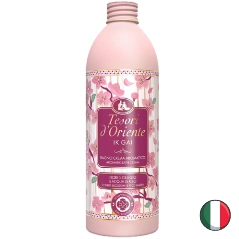 Tesori d’Oriente Ikigai Płyn do Kąpieli Kwiat Wiśni Woda Ryżowa 500 ml (Włochy)