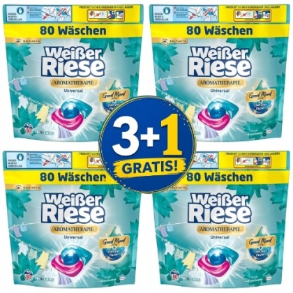 Weiser Riese Uniwersalne Kapsułki 3w1 Aromaterapia Lotos Olejek Migdałowy 80 szt. 3+1 CZWARTY GRATIS