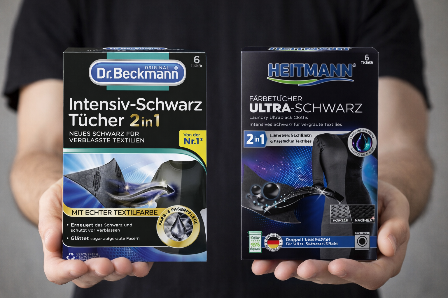 Chusteczki barwiące do czarnego Dr Beckmann i Heitmann