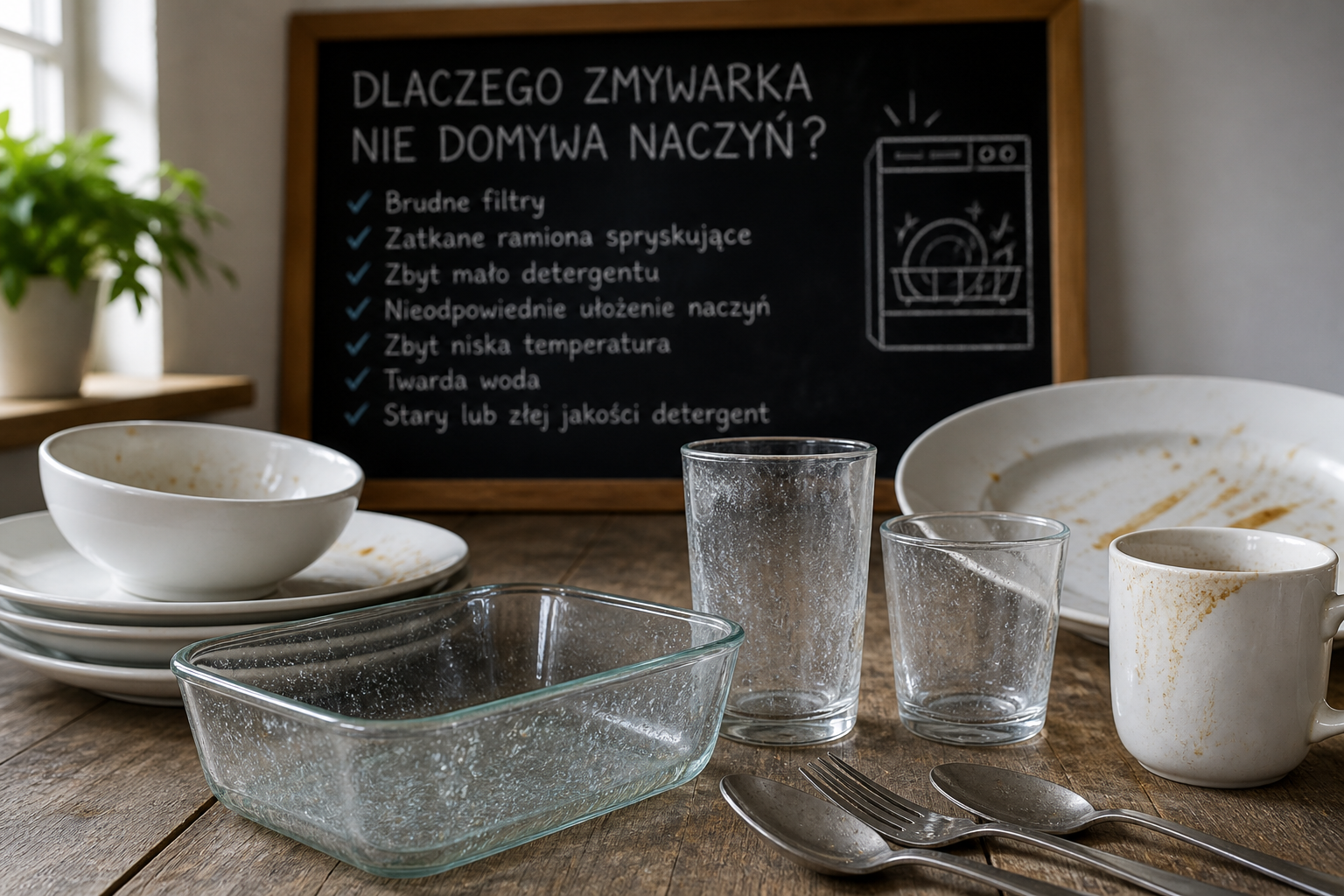 Dlaczego zmywarka nie domywa? 