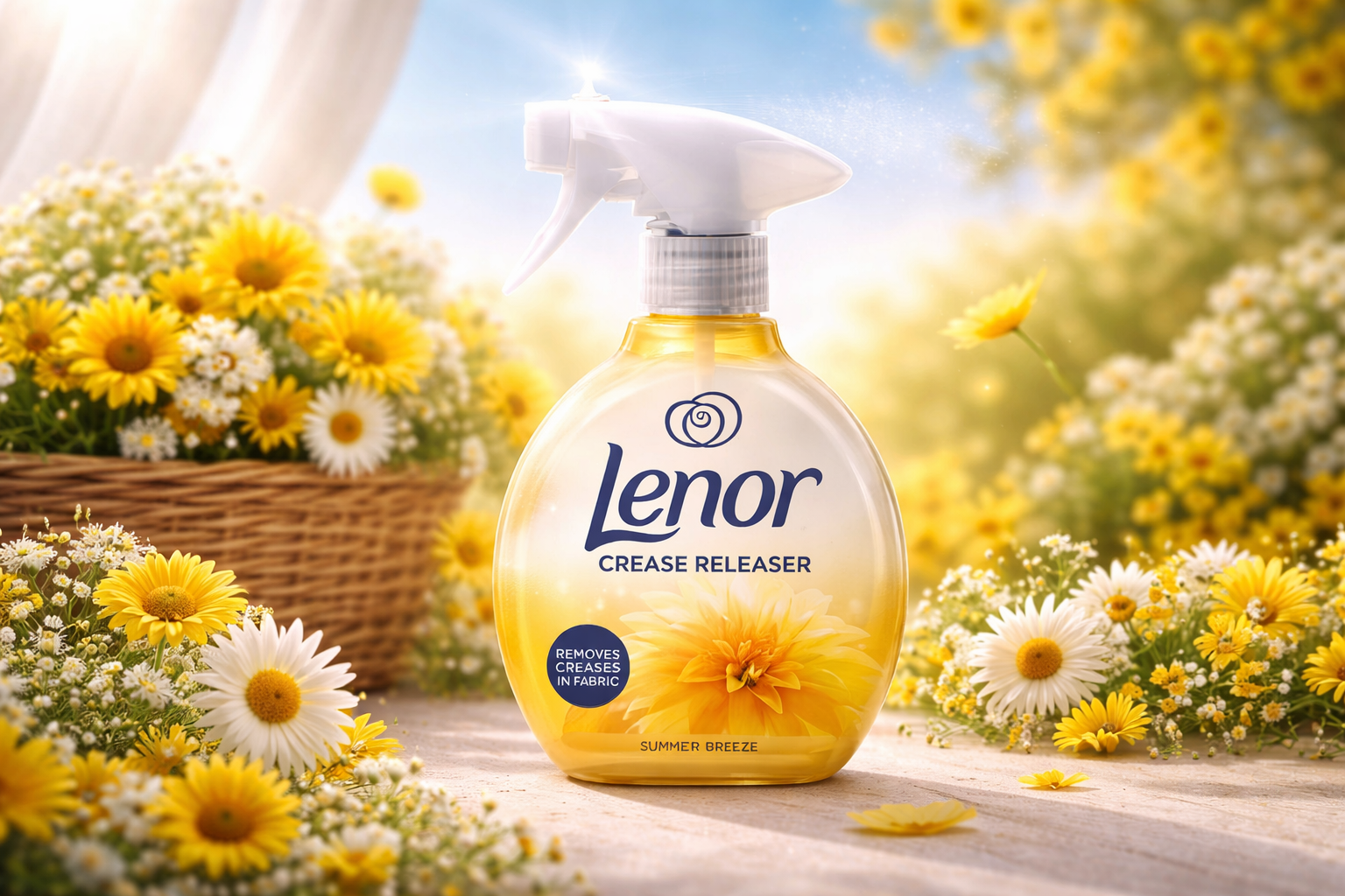 Lenor Crease Releaser Summer Breeze Pomarańczowe Żelazko w Sprayu